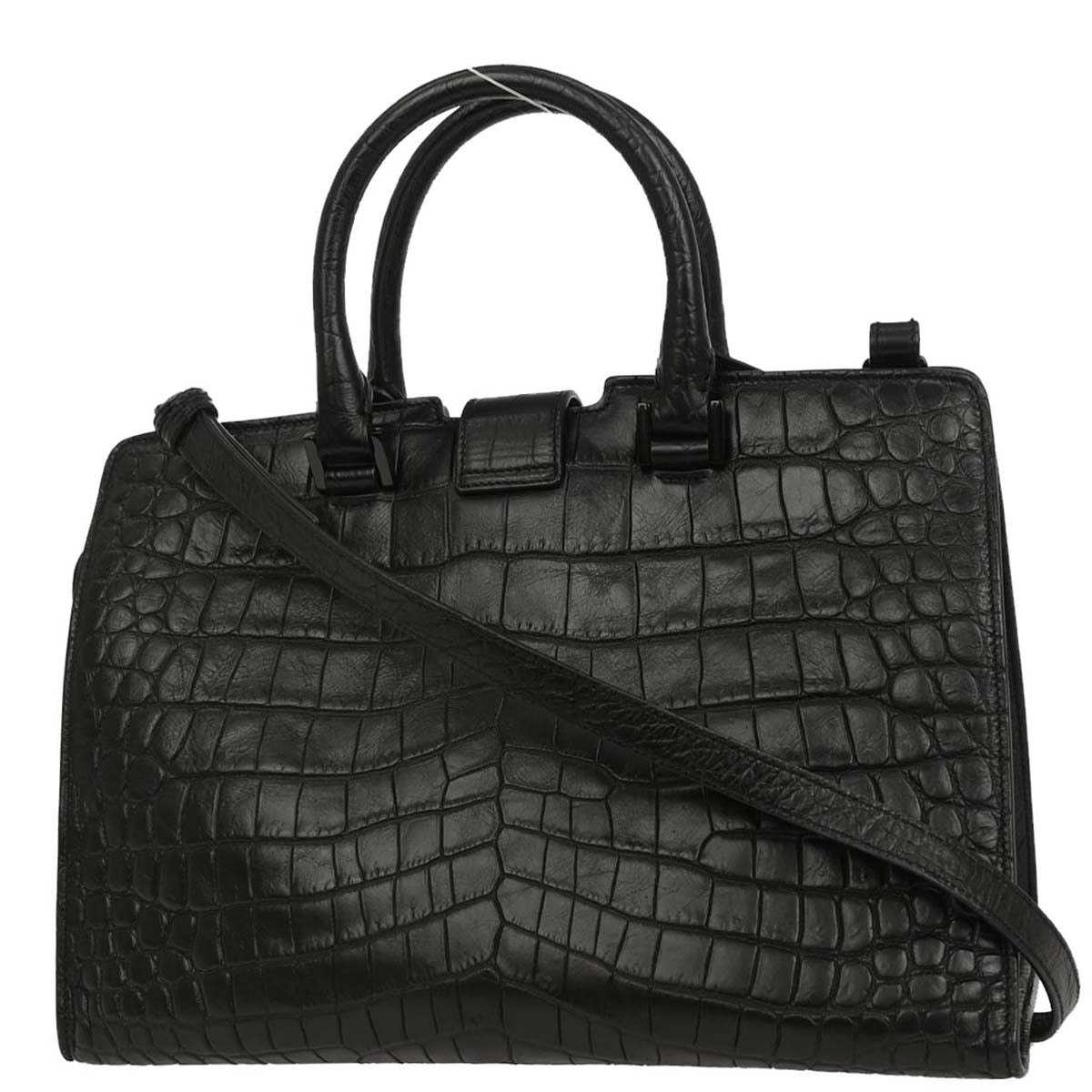 Saint Laurent * Black Cabas 2way Shoulder Handbag