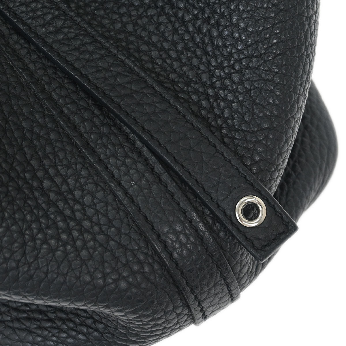 Hermes Black Taurillon Clemence Picotin Lock 18 PM Handbag