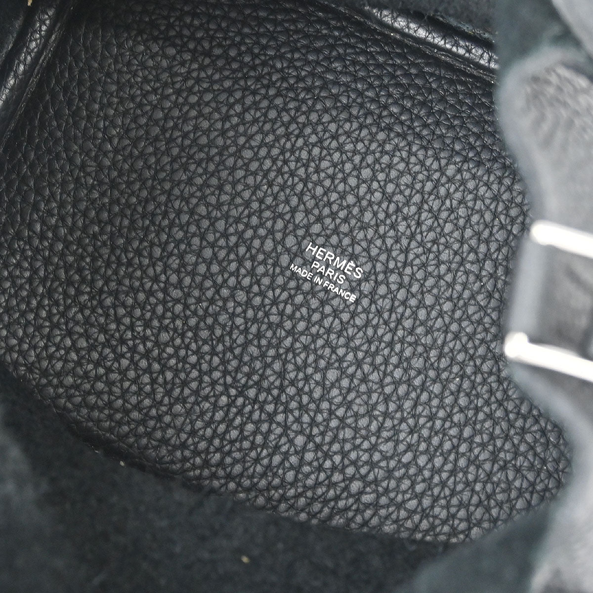 Hermes Black Taurillon Clemence Picotin Lock 18 PM Handbag