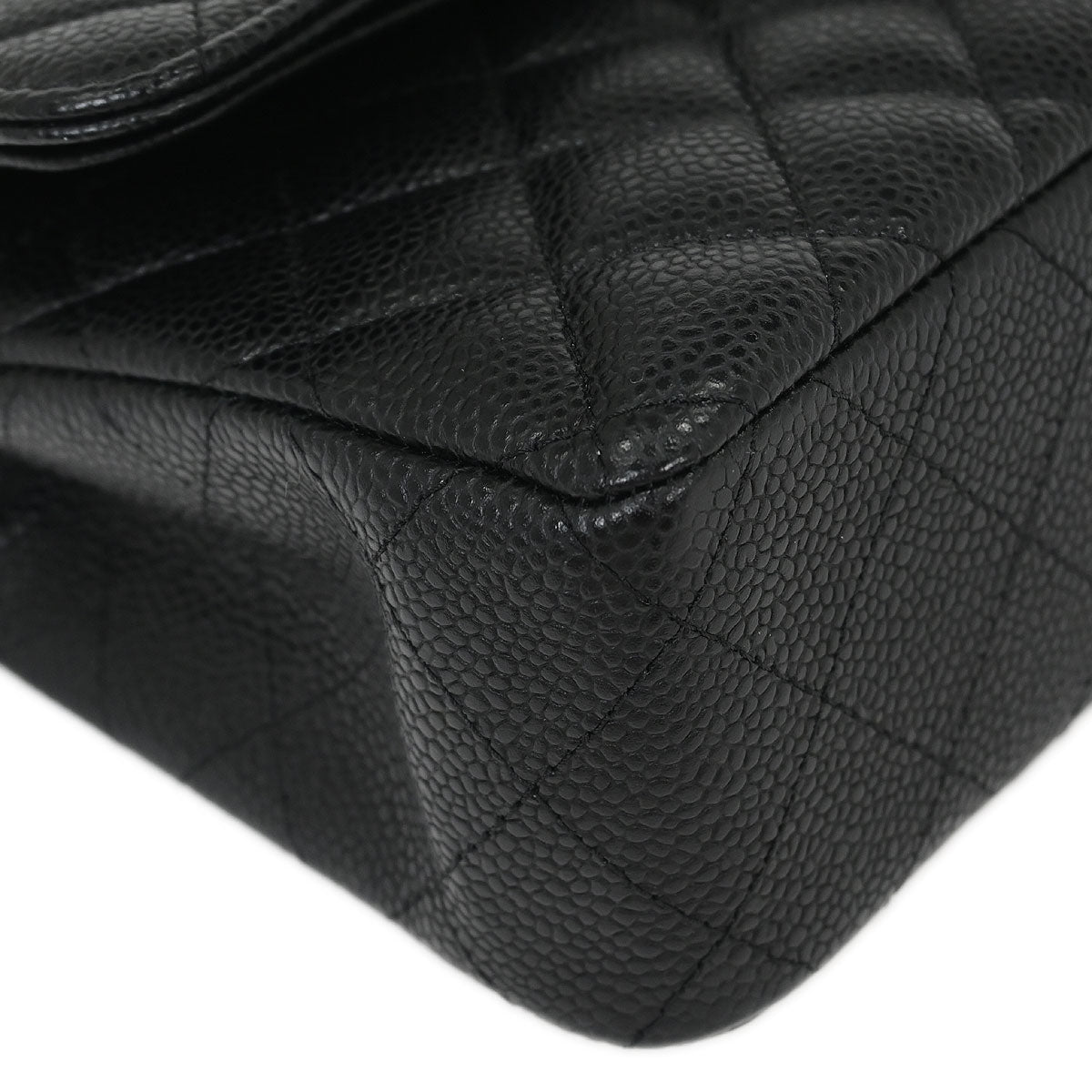 Chanel Black Caviar Small Classic Double Flap Shoulder Bag