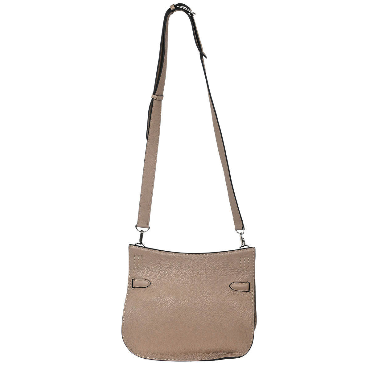 Hermes Gris Tourterelle Taurillon Clemence Jypsiere 28 Shoulder Bag