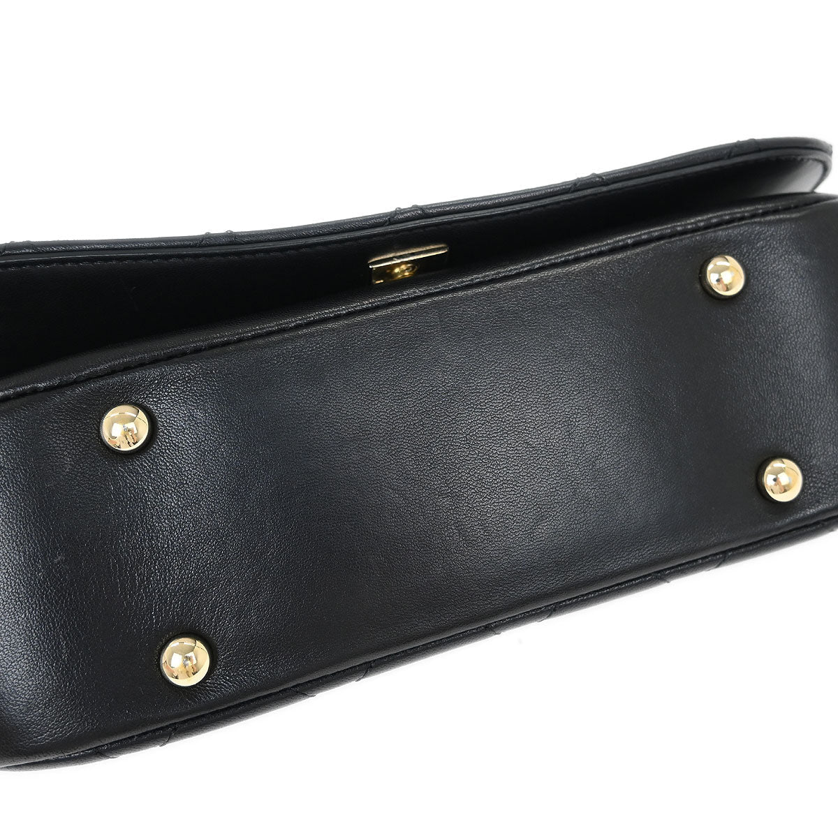 Chanel Black Lambskin 2way Shoulder Handbag