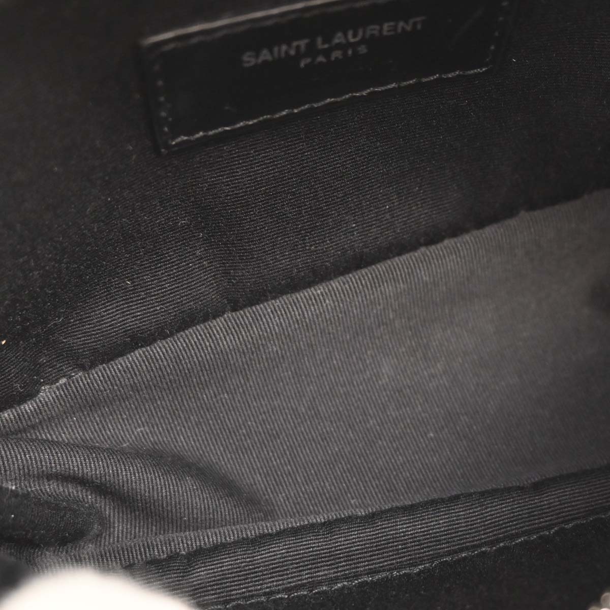 Saint Laurent Black Lou Belt Bag