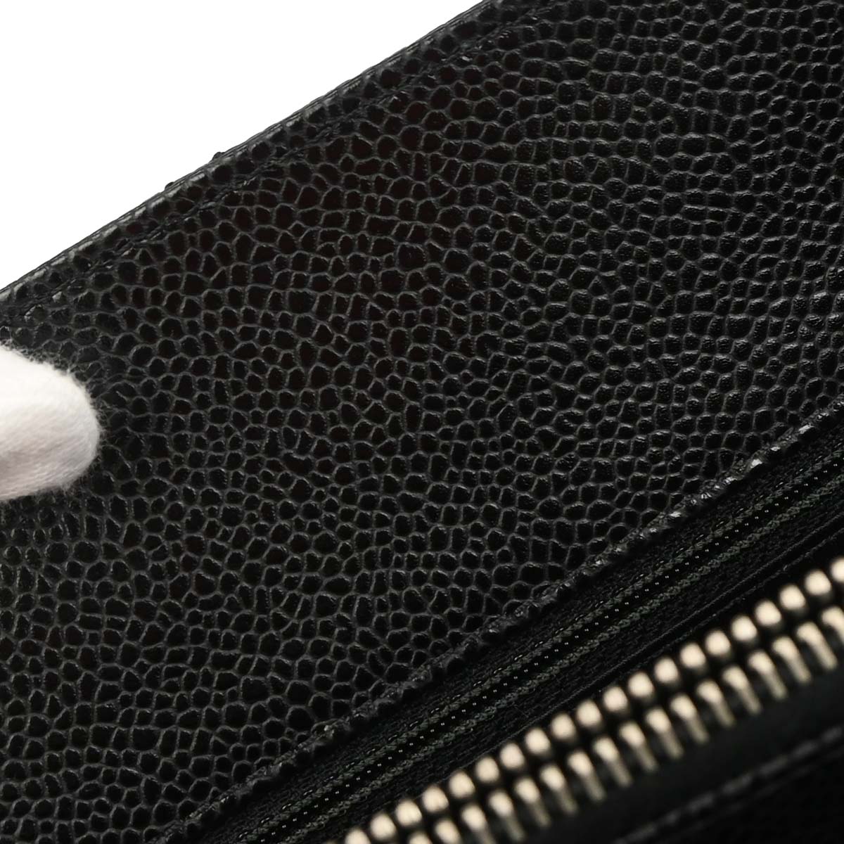 Chanel Black Caviar Grand Shopping Tote GST Chain Handbag