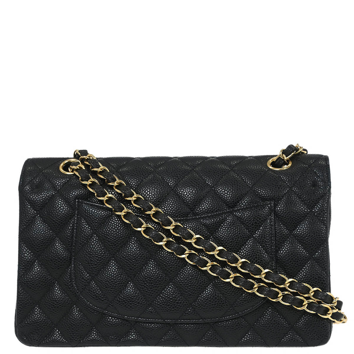 Chanel Black Caviar Medium Classic Double Flap Shoulder Bag