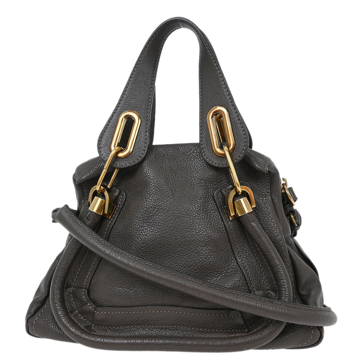 Chloe Gray Paraty 2way Shoulder Handbag