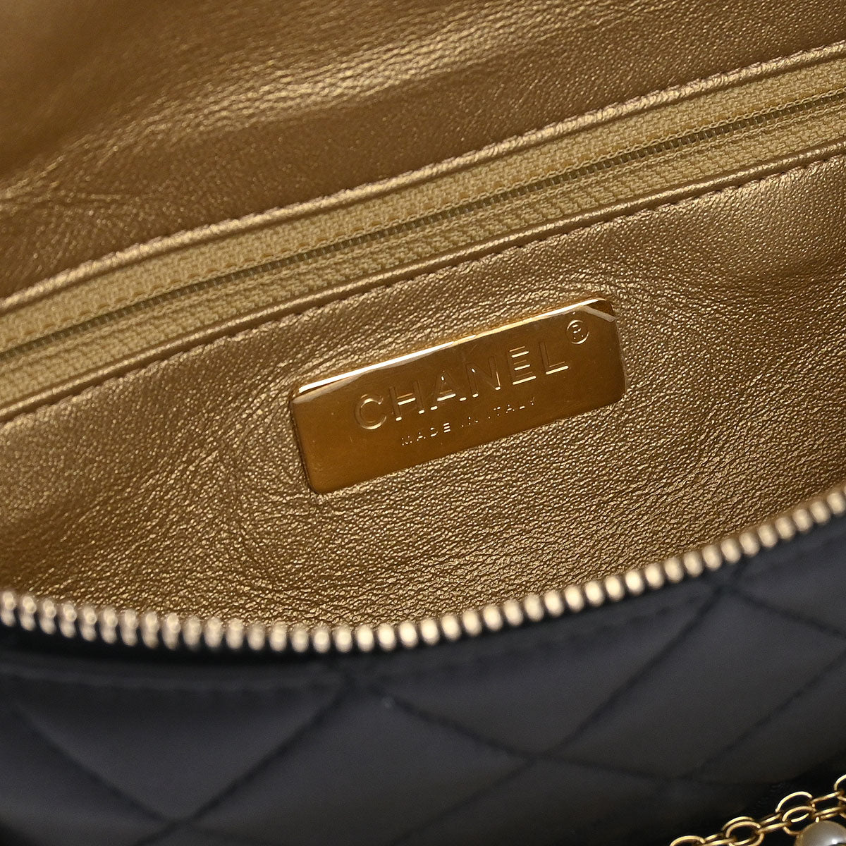 Chanel Black Calfskin All About Chains Bum Bag