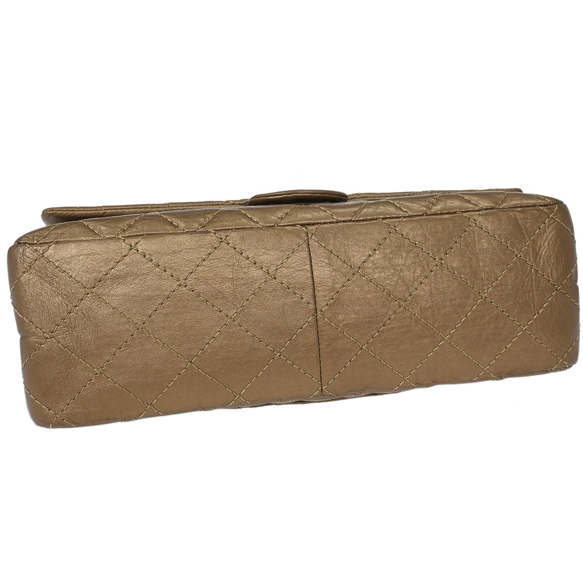 Chanel Brown Calfskin Mademoiselle Lock Double Flap Shoulder Bag