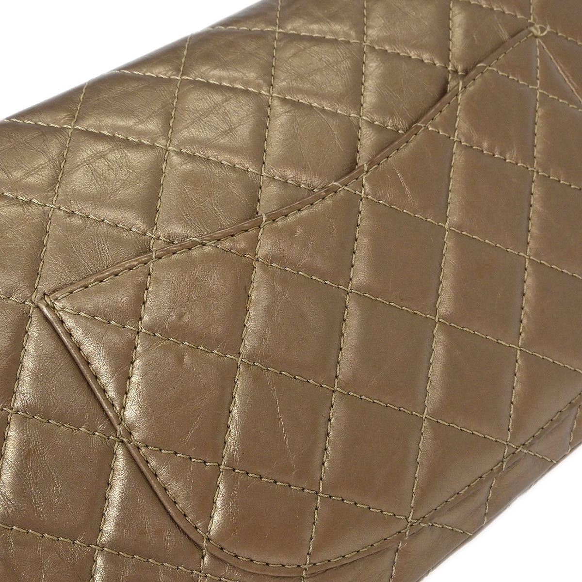 Chanel Brown Calfskin Mademoiselle Lock Double Flap Shoulder Bag