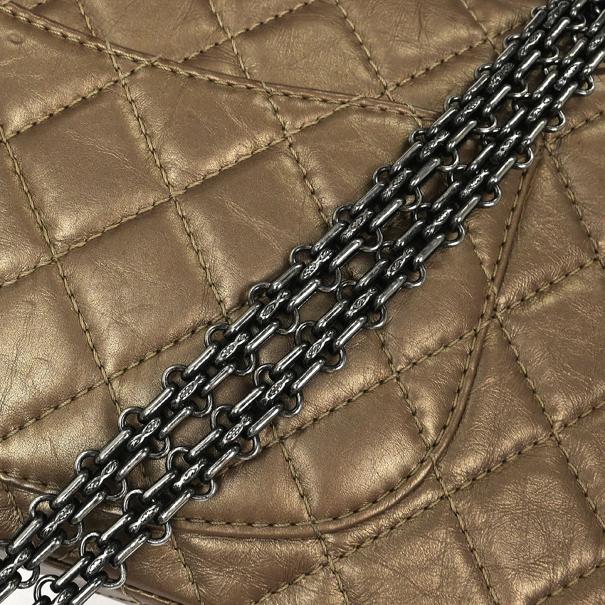 Chanel Brown Calfskin Mademoiselle Lock Double Flap Shoulder Bag