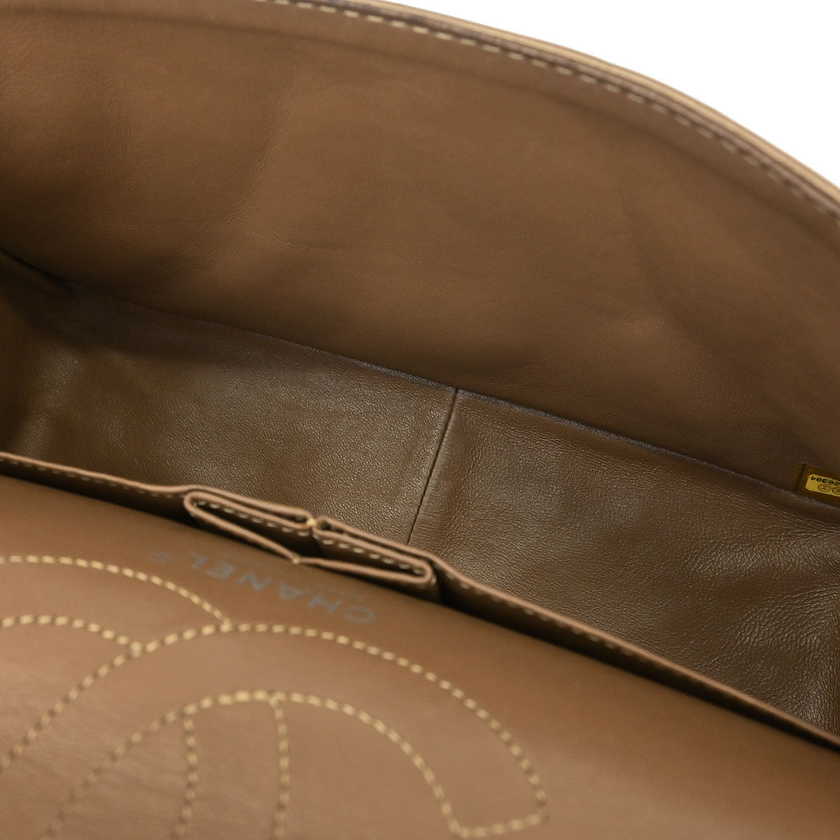 Chanel Brown Calfskin Mademoiselle Lock Double Flap Shoulder Bag