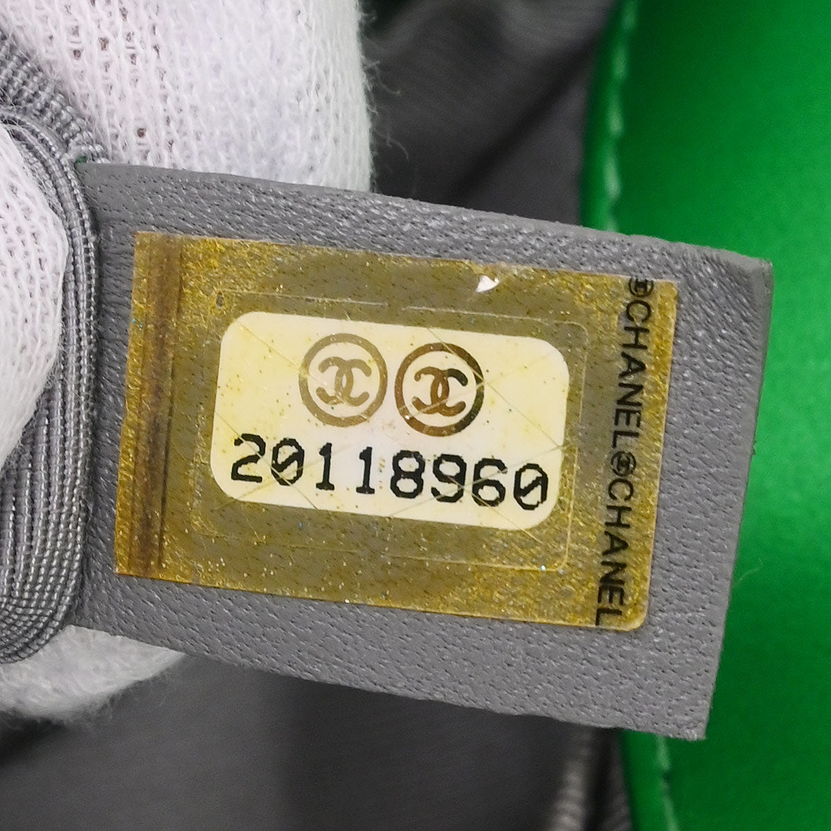 Boy Chanel Green Lambskin Medium Shoulder Bag