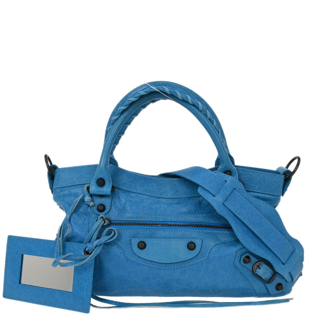 Balenciaga Blue The First 2way Shoulder Handbag
