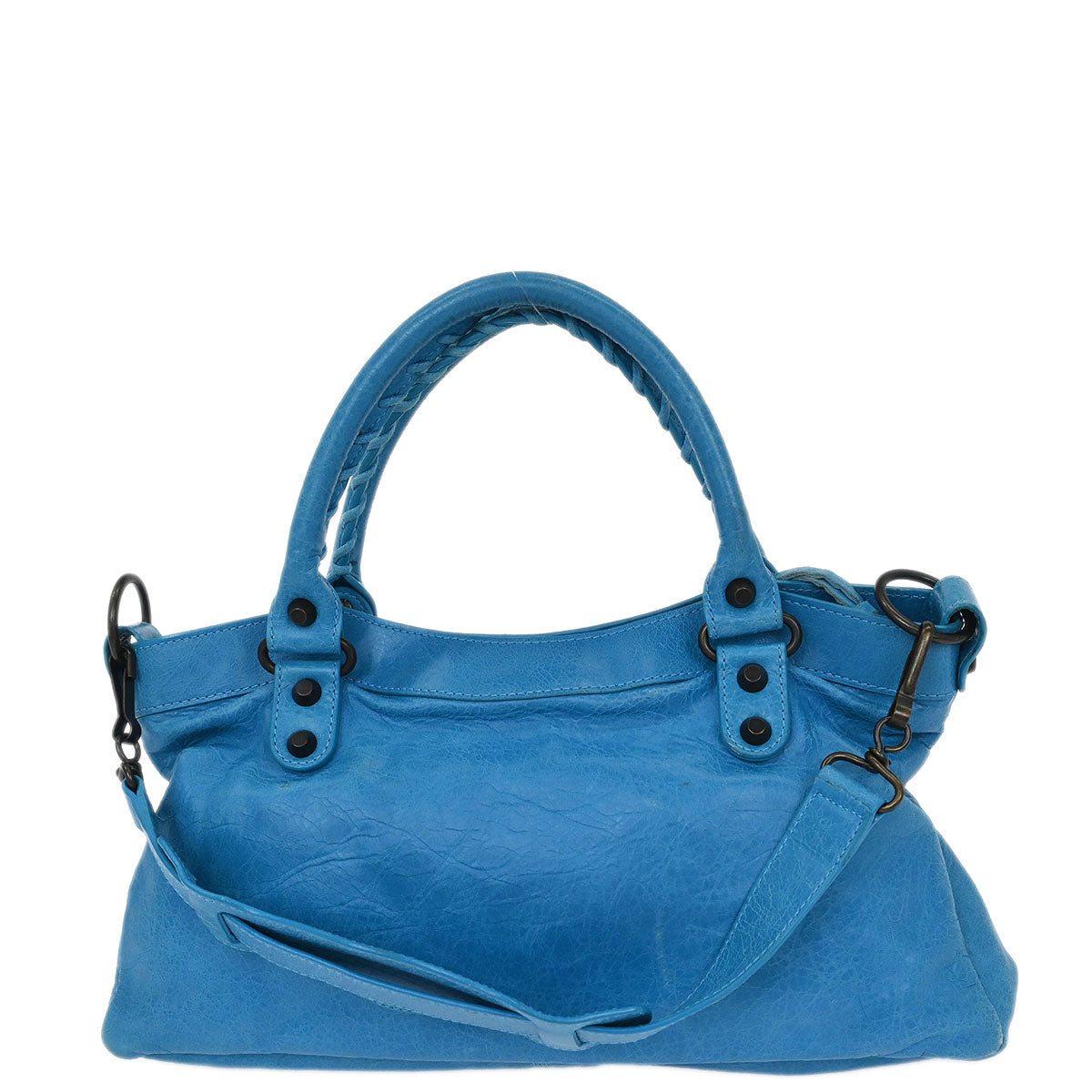 Balenciaga Blue The First 2way Shoulder Handbag