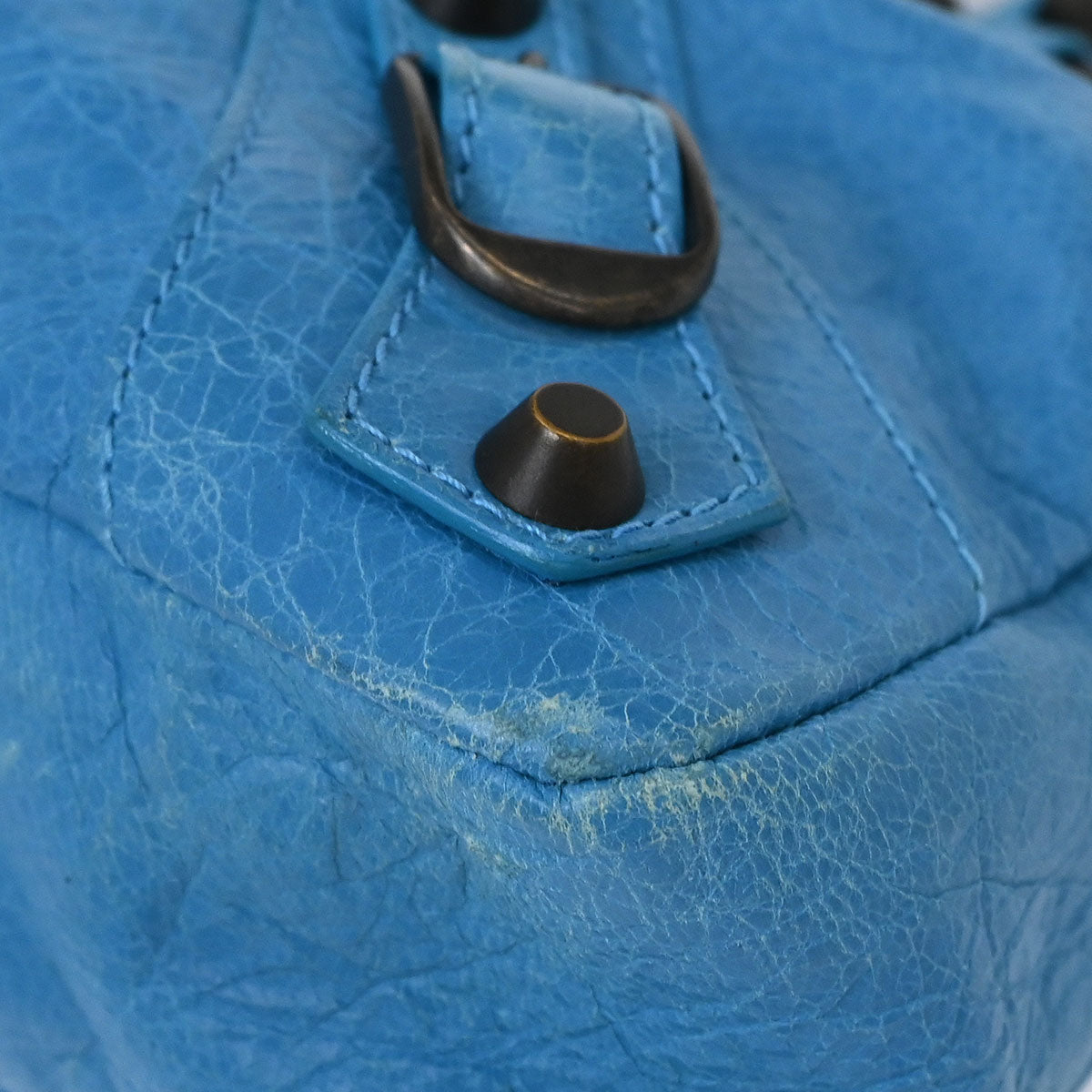 Balenciaga Blue The First 2way Shoulder Handbag