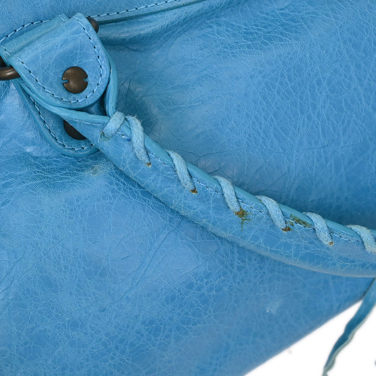 Balenciaga Blue The First 2way Shoulder Handbag