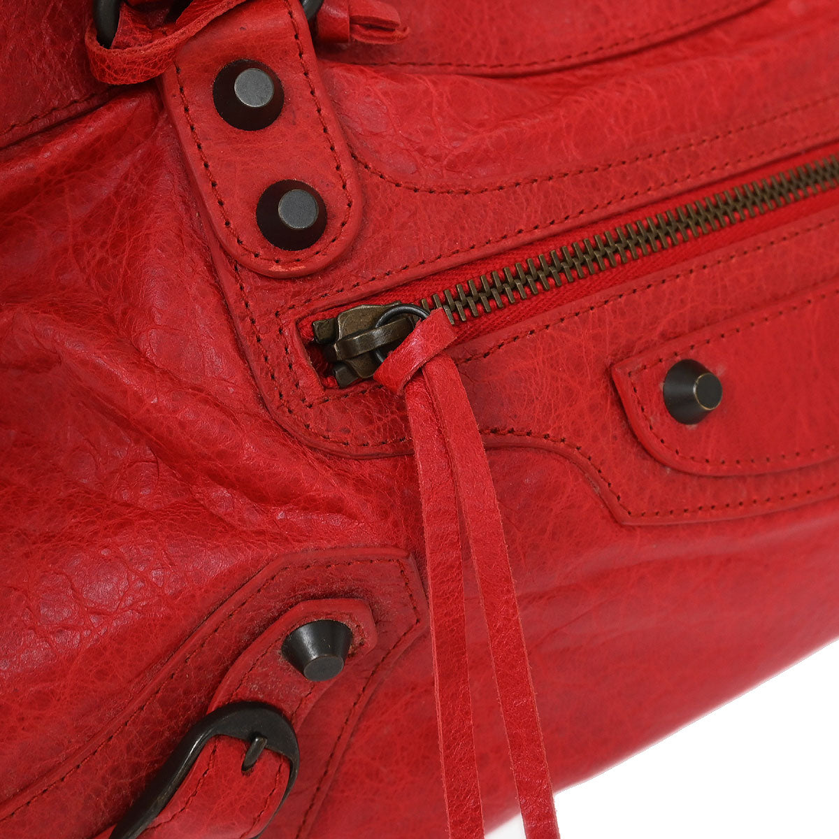 Balenciaga Red The First 2way Shoulder Handbag
