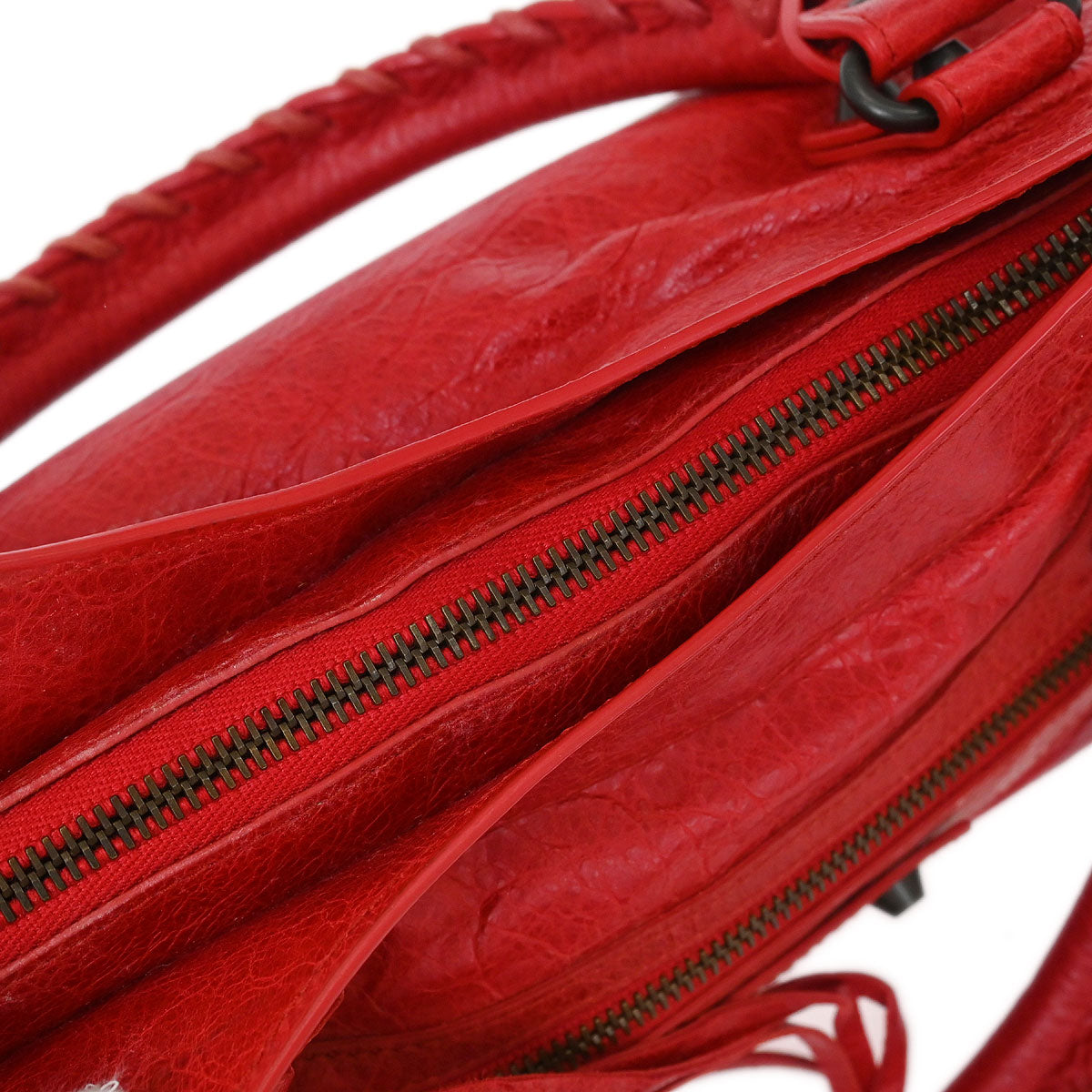 Balenciaga Red The First 2way Shoulder Handbag