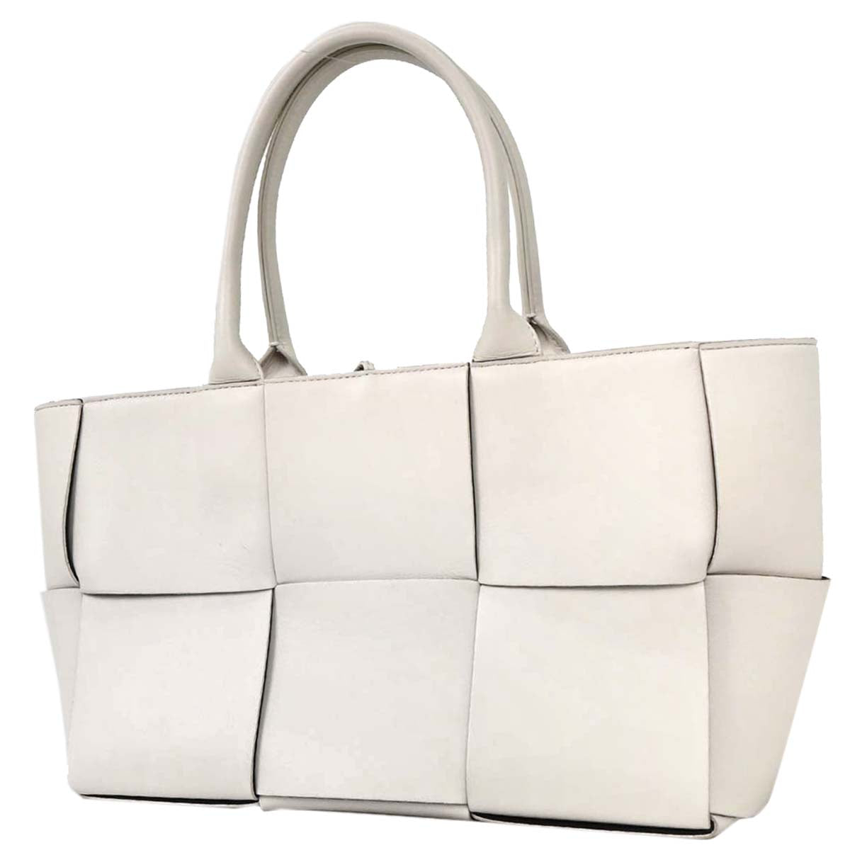 Bottega Veneta White Arco Tote Bag