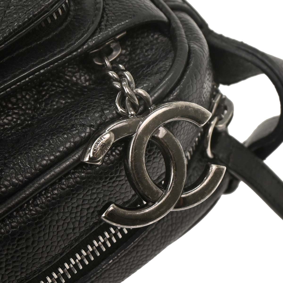 Chanel Black Caviar Business Trip Camera Bag