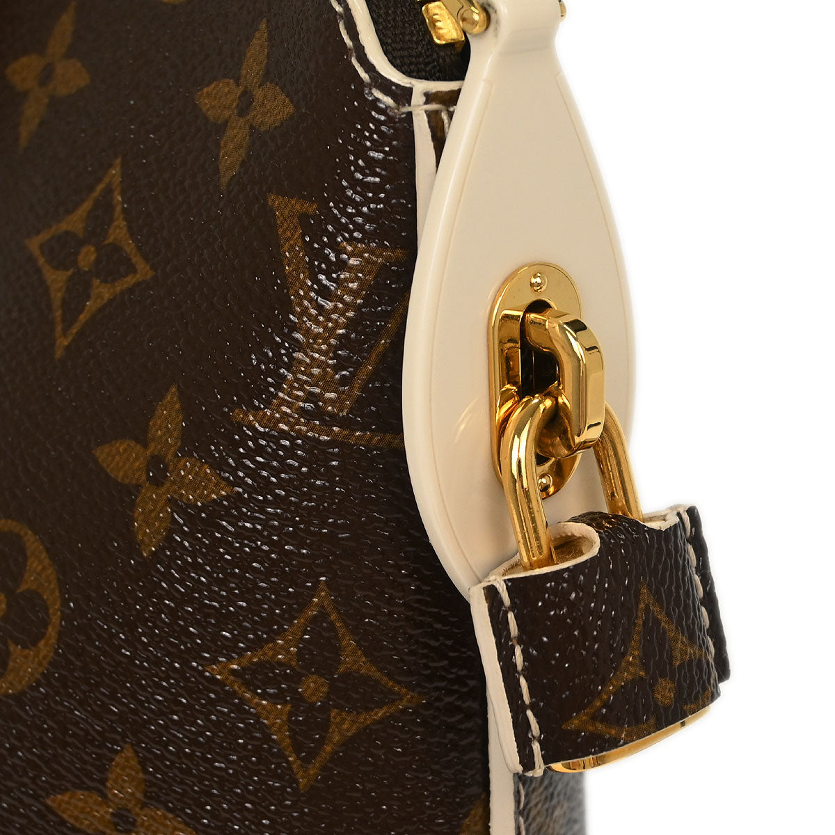 Louis Vuitton Shiny Monogram Lockit PM Handbag M40597