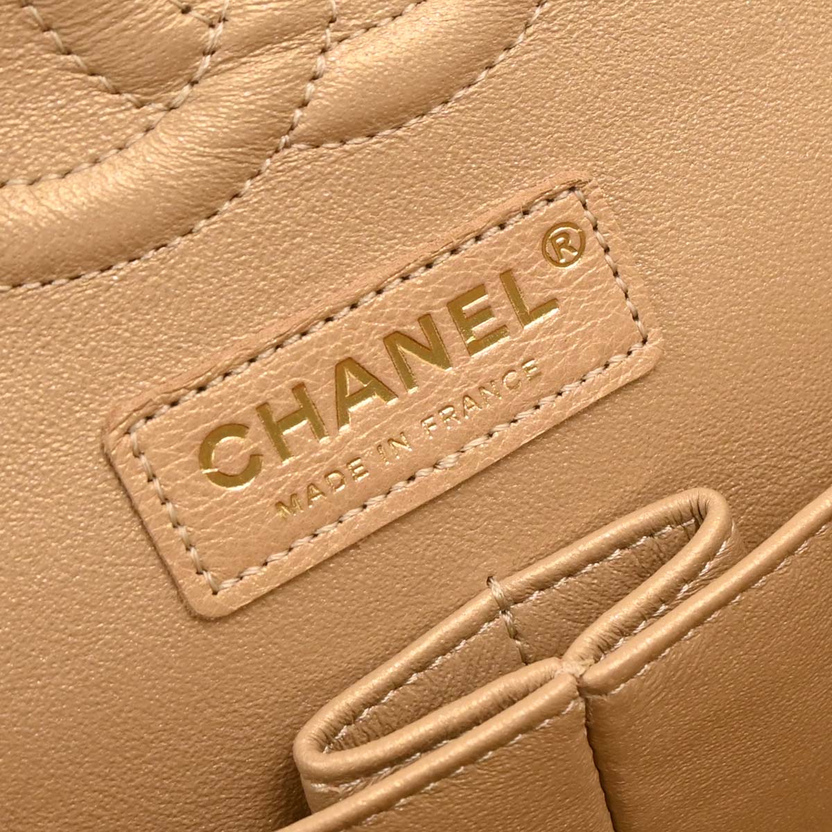 Chanel Metallic Gold Caviar Medium Classic Double Flap Shoulder Bag