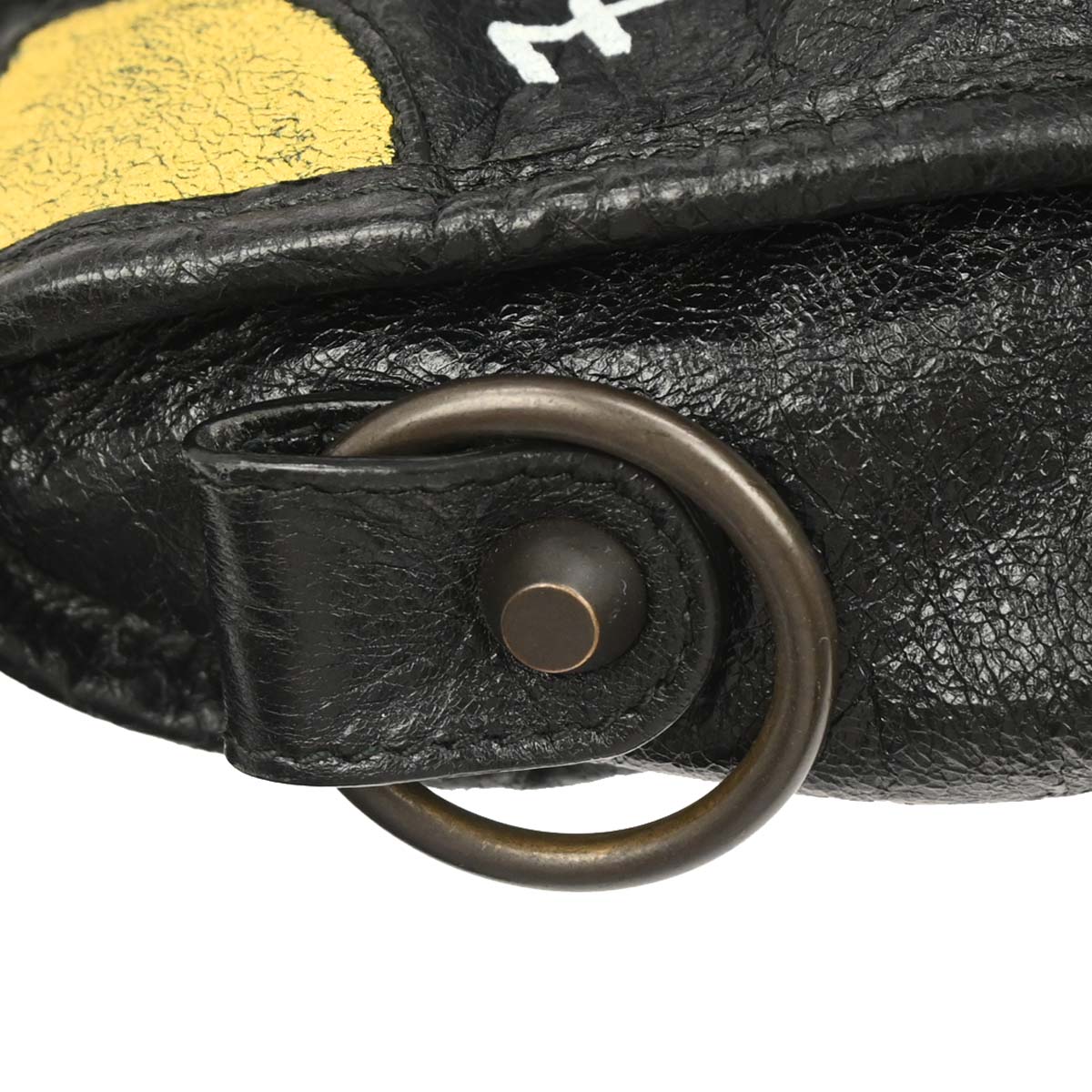 Balenciaga Black City Small Graffiti Handbag