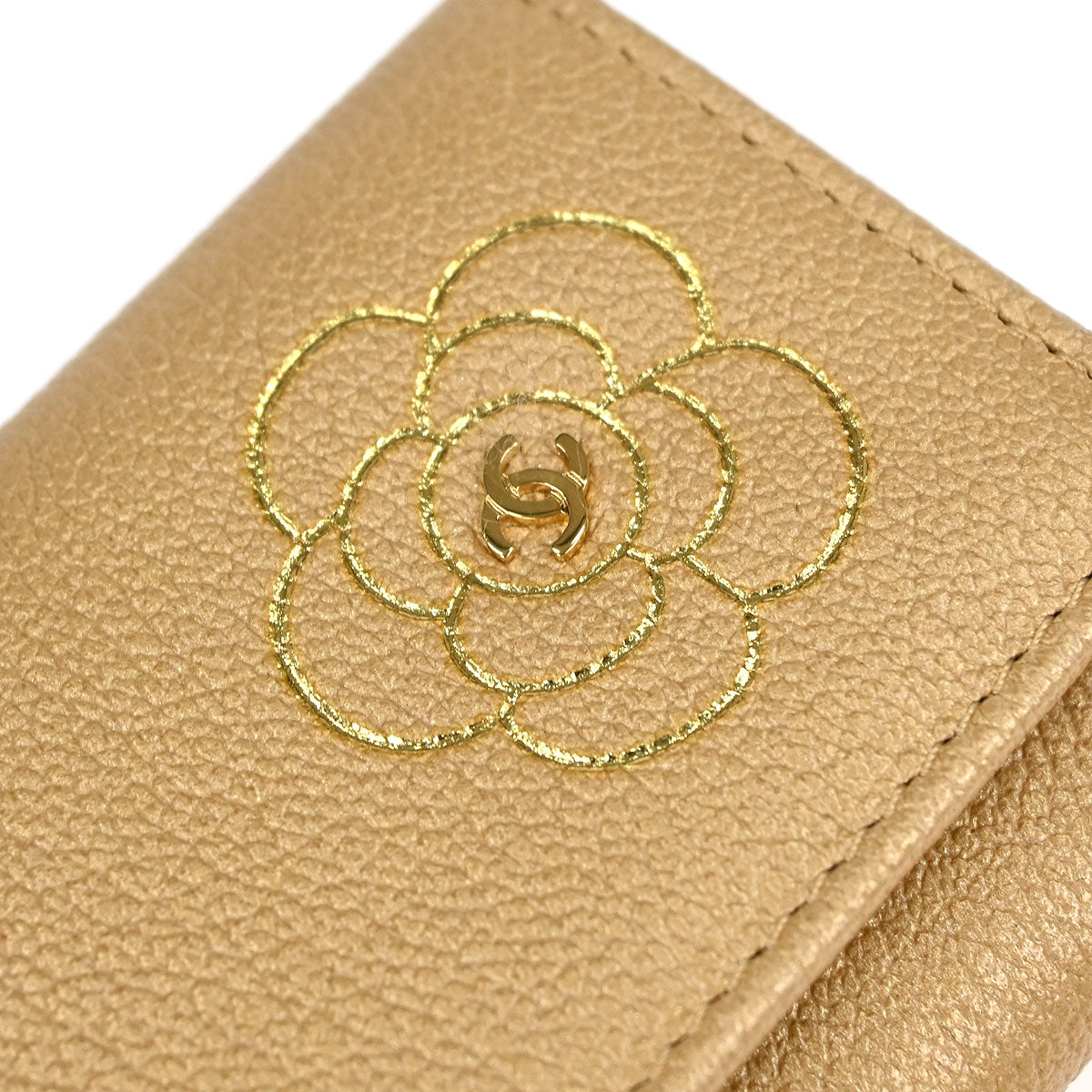 Chanel Beige Calfskin Six Hook Key Case Small Good