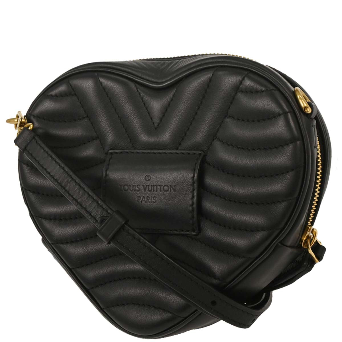 Louis Vuitton Black Wave Heart Clutch Shoulder Bag M52796