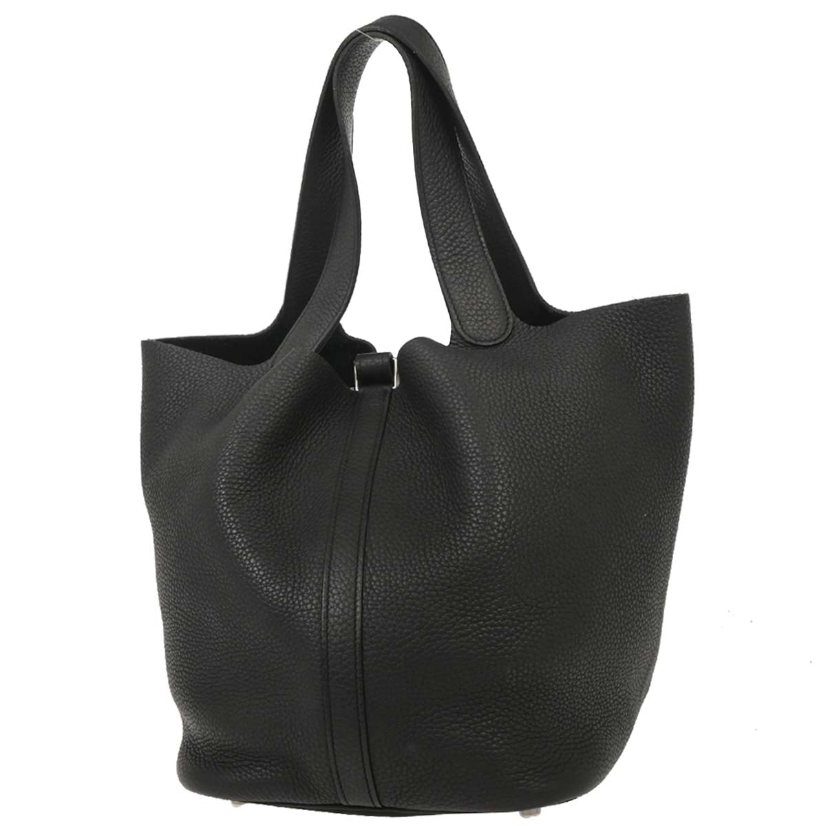 Hermes Black Taurillon Clemence Picotin Lock 26 GM Handbag