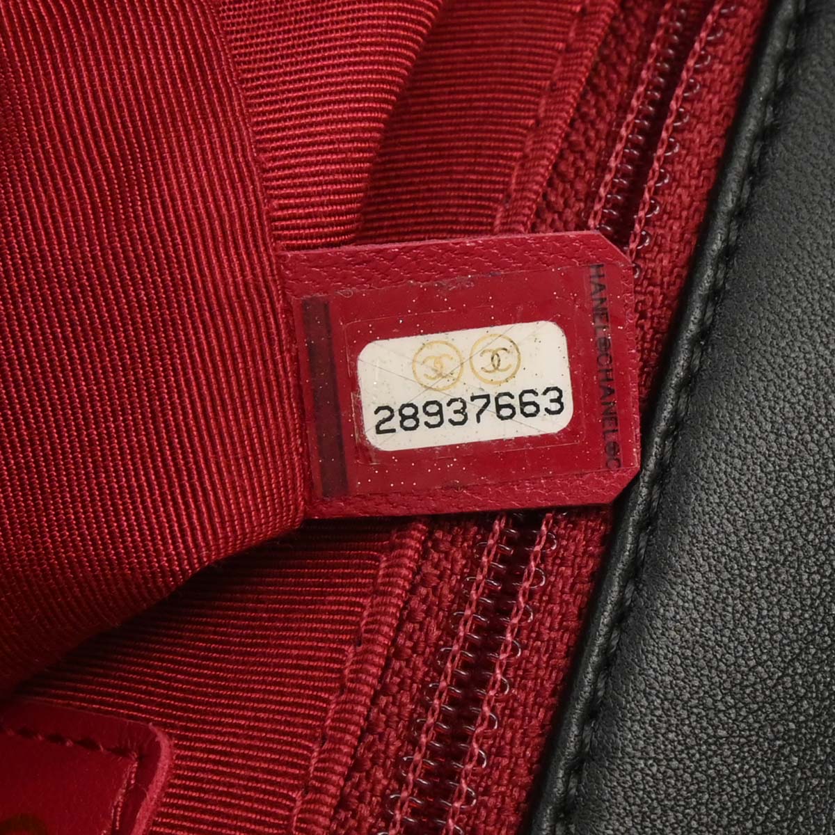 Chanel Black Lambskin Circular Handle 2way Shoulder Handbag