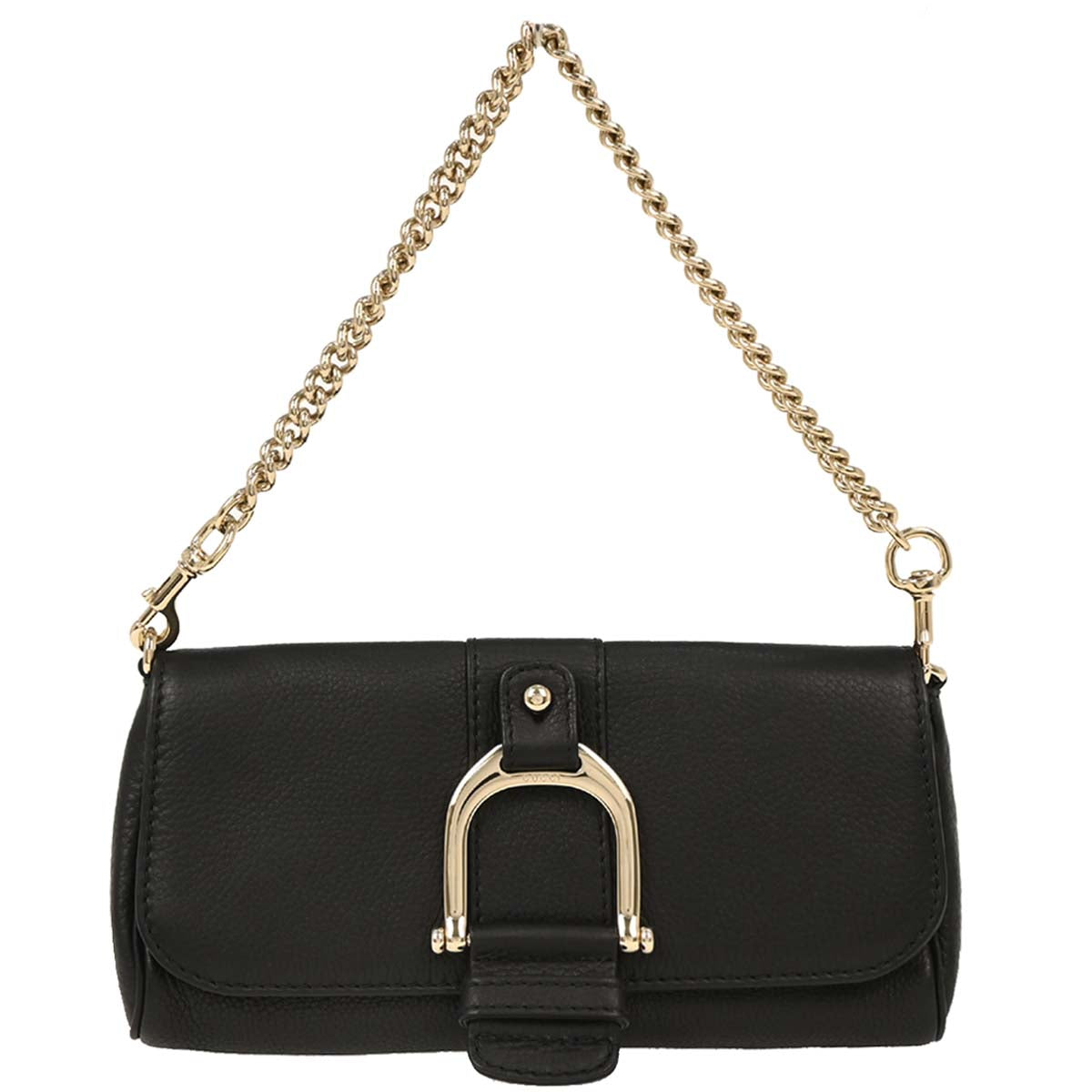 Gucci Black Leather Greenwich Clutch Handbag