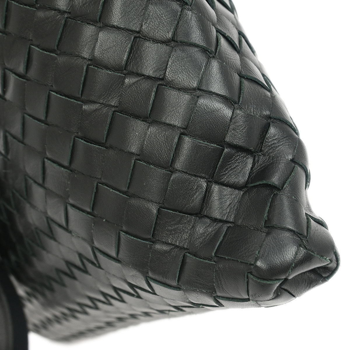 Bottega Veneta Black Intrecciato Shoulder Bag