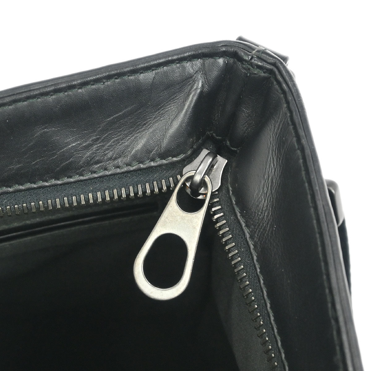 Bottega Veneta Black Intrecciato Shoulder Bag