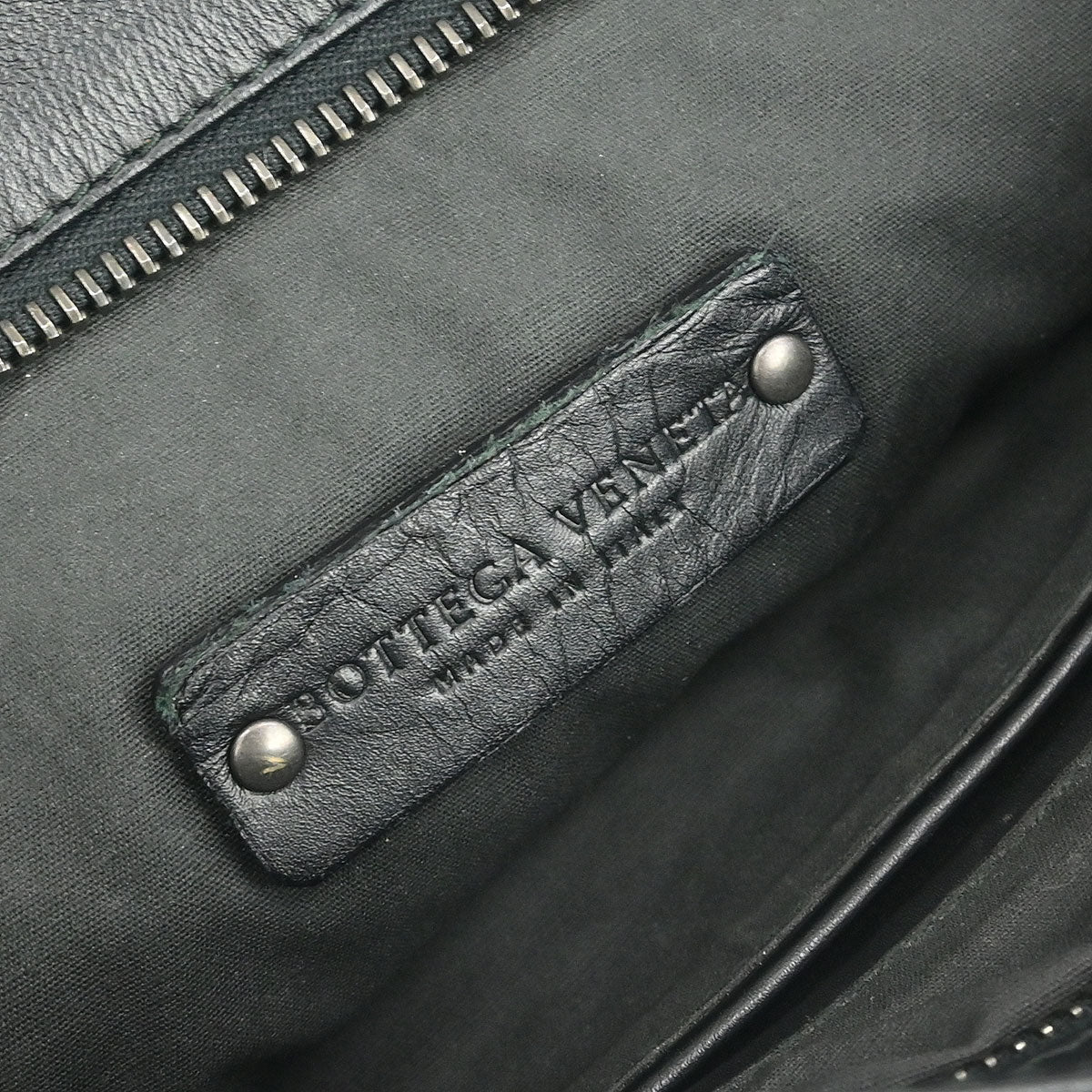 Bottega Veneta Black Intrecciato Shoulder Bag