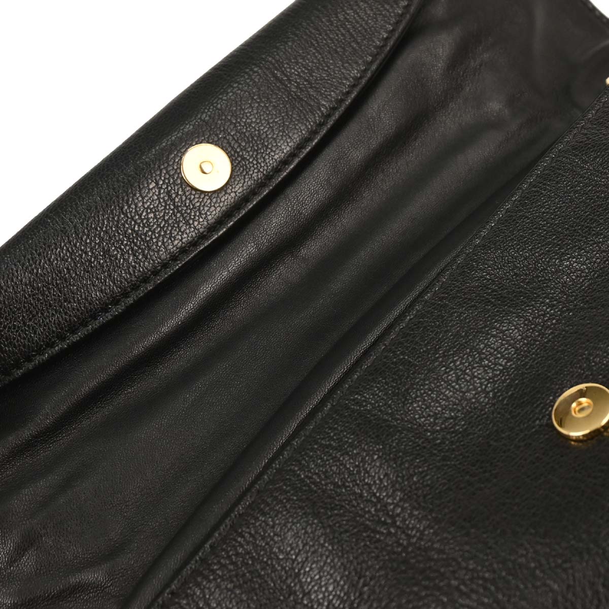 Balenciaga Black Leather Envelope Shoulder Bag