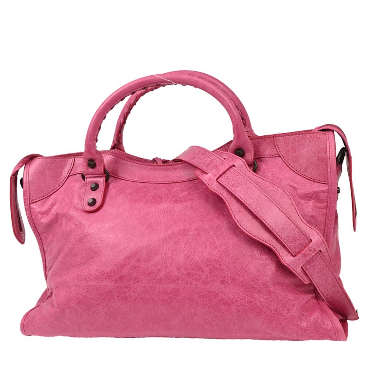 Balenciaga Pink The City Medium Handbag