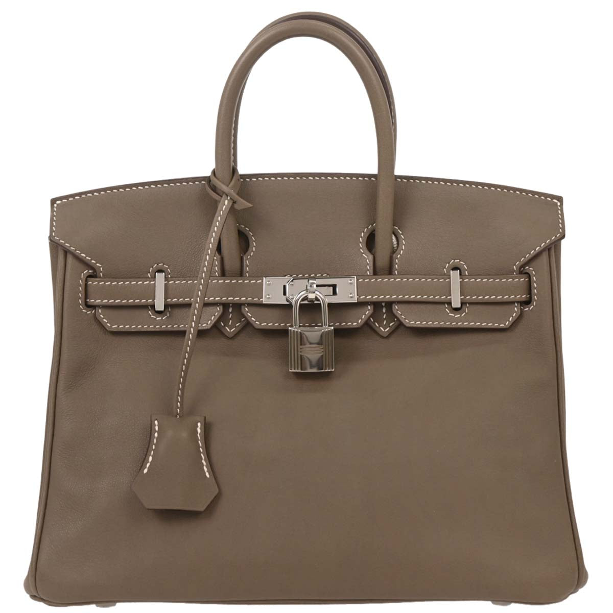 Hermes Etoupe Swift Birkin 25 Handbag