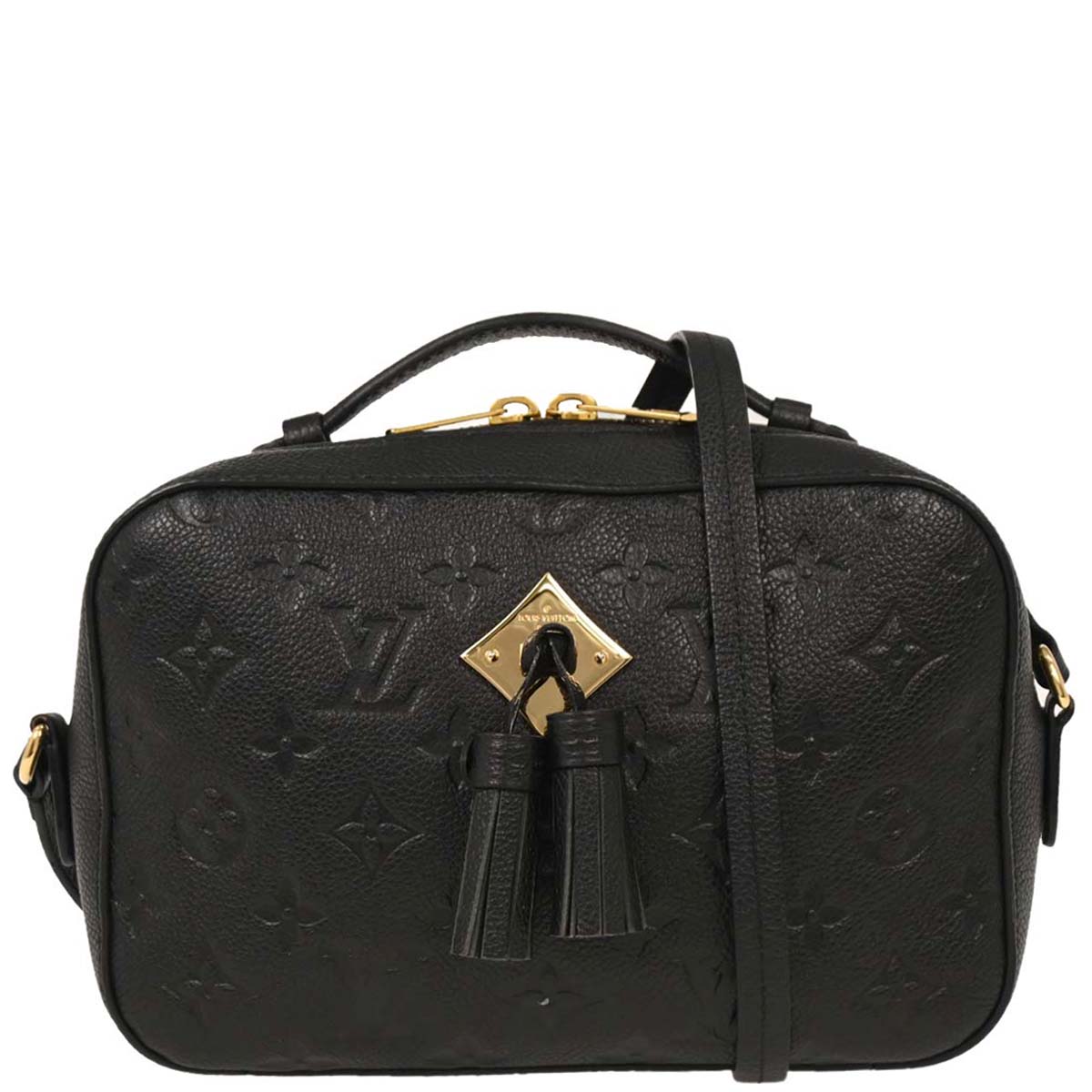 Louis Vuitton Black Monogram Empreinte Saintonge Crossbody M44593