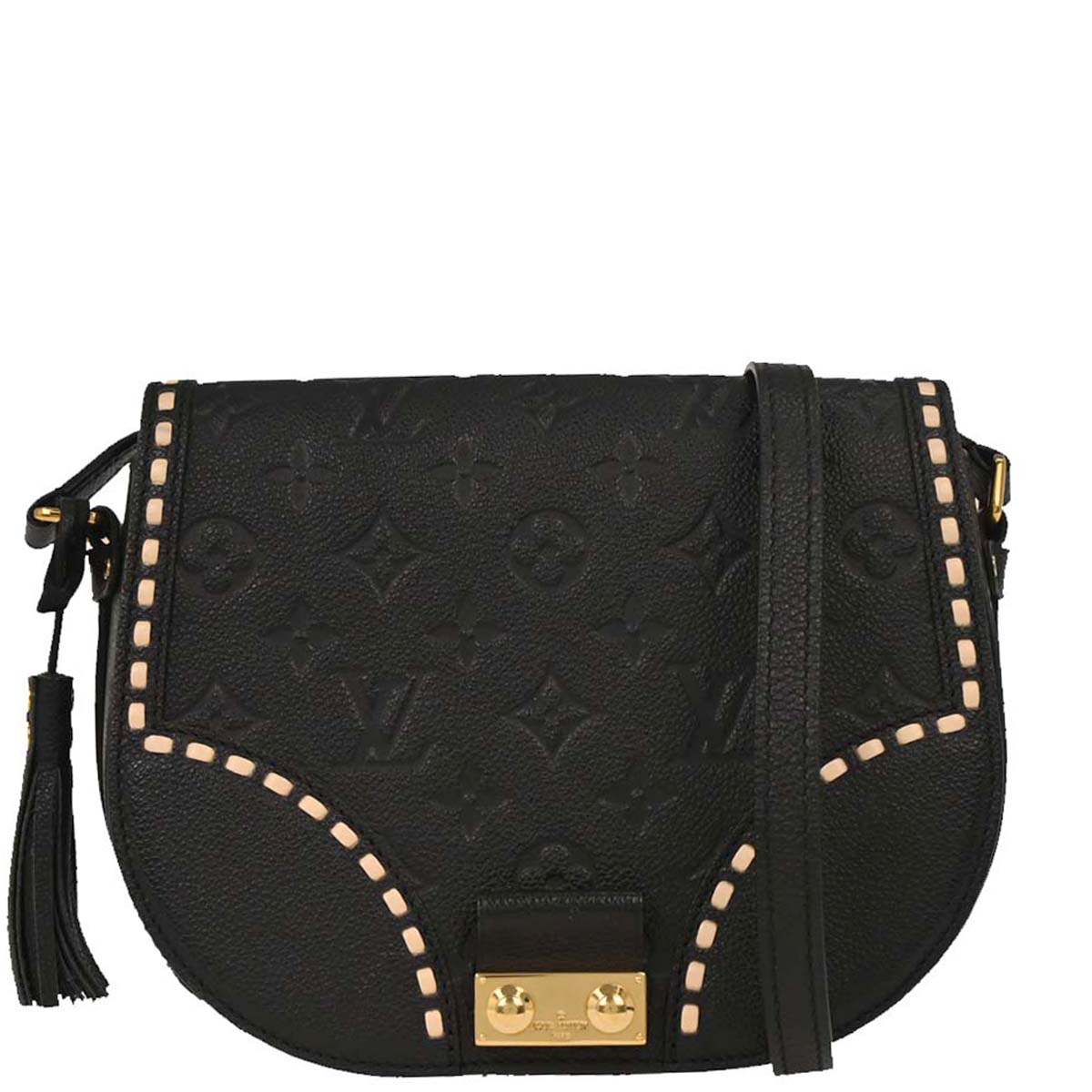 Louis Vuitton Black Monogram Empreinte Juno Shoulder Bag M43143