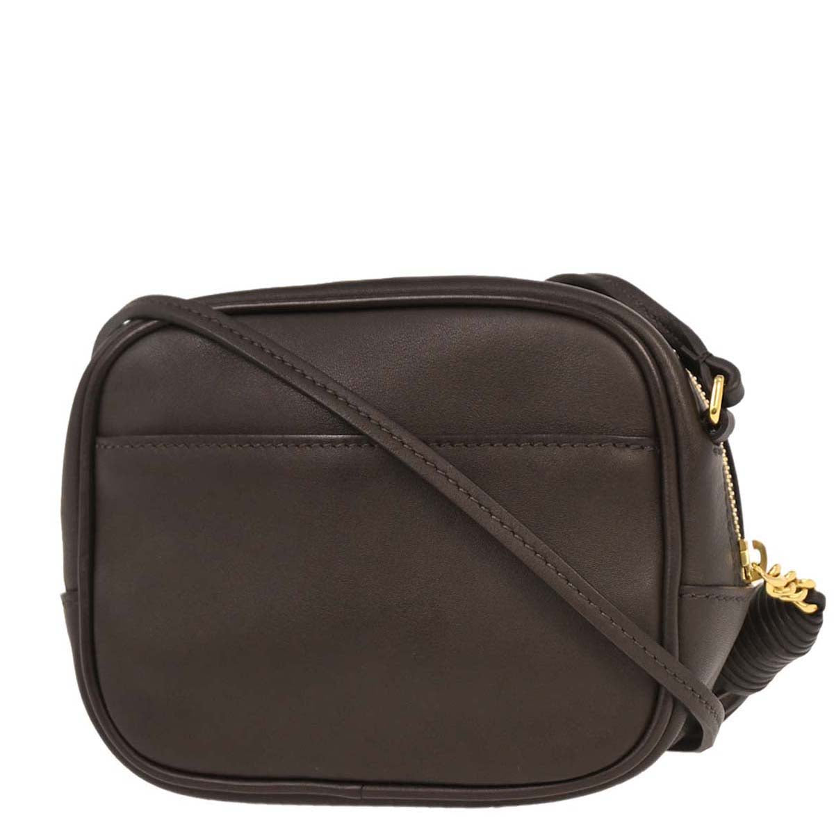Saint Laurent Dark Brown Leather Blogger Bag Shoulder Bag
