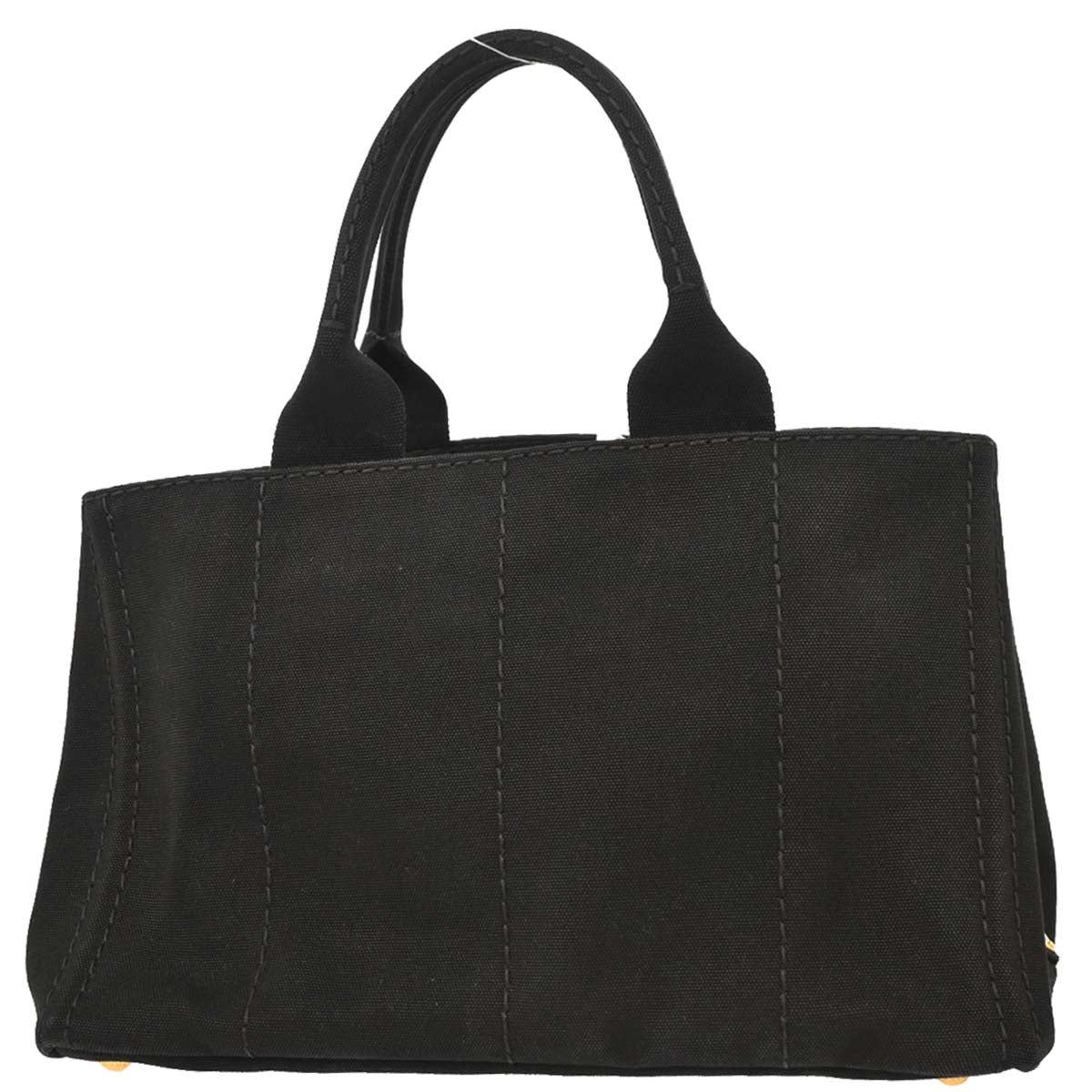 Prada Black Canvas Canapa Tote Handbag