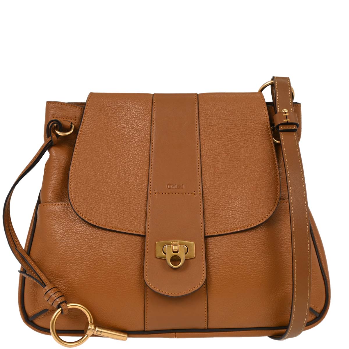 Chloe Brown Leather Lexa Shoulder Bag
