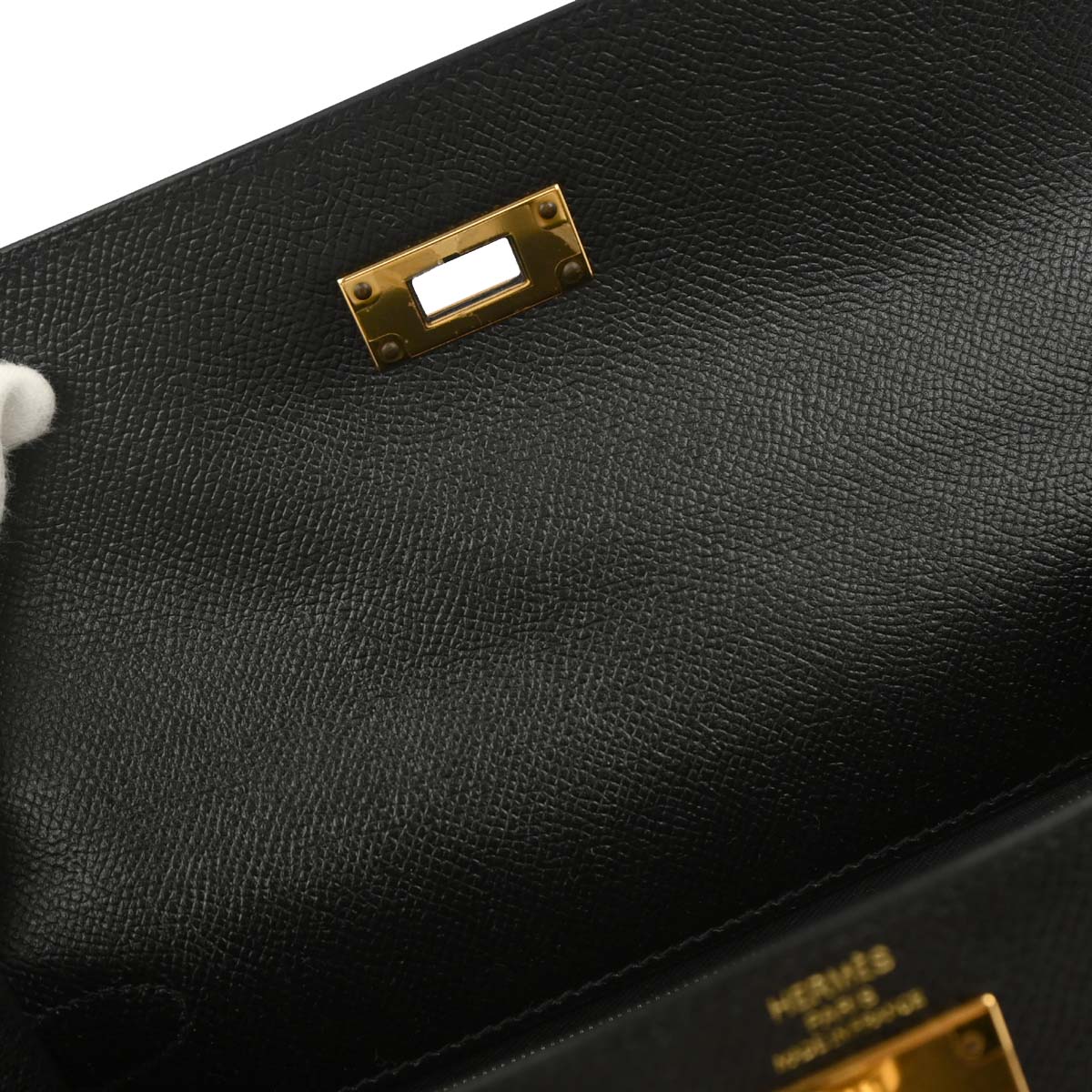 Hermes Black Epsom Kelly 28 Sellier 2way Shoulder Handbag
