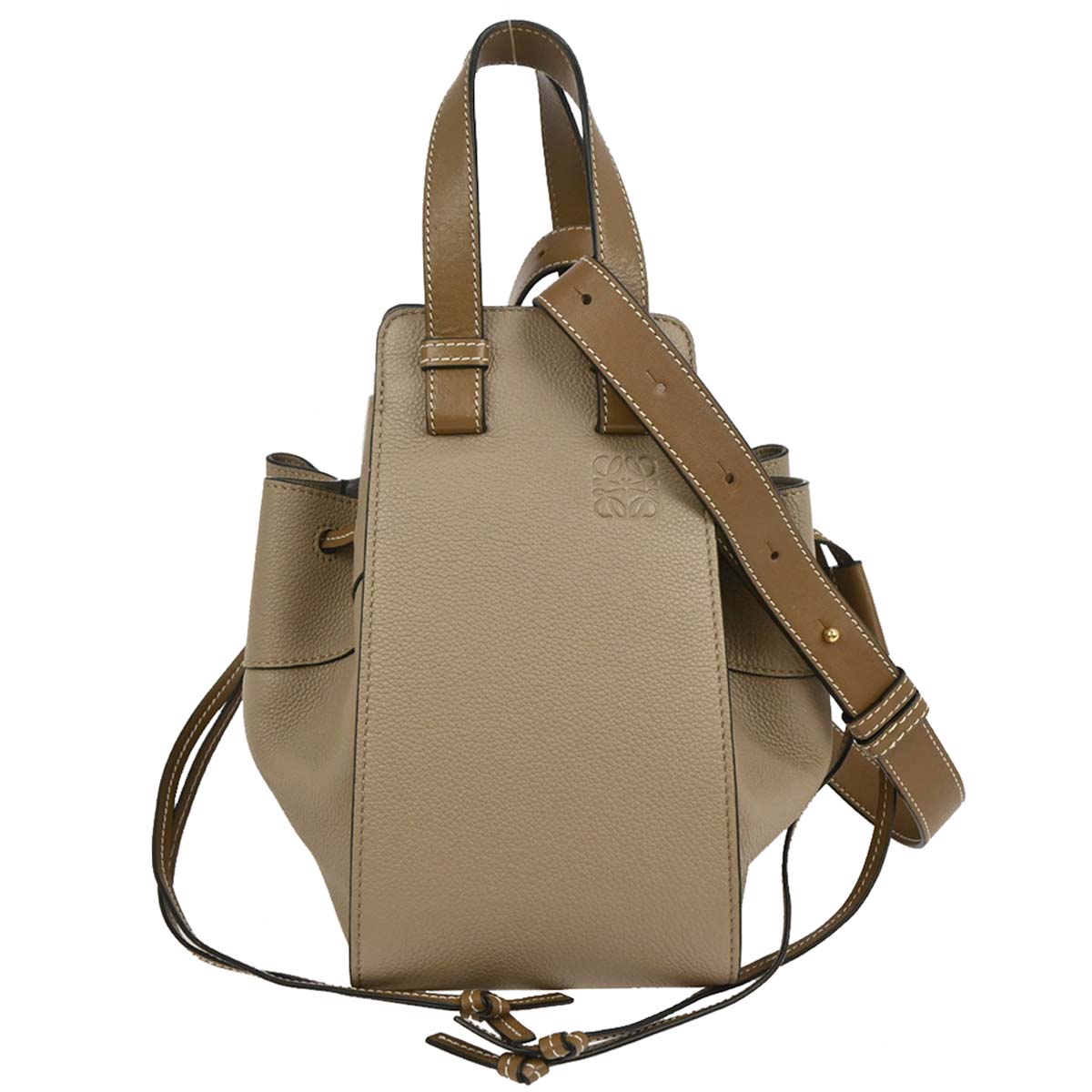 Loewe Brown Hammock 2way Shoulder Tote Handbag