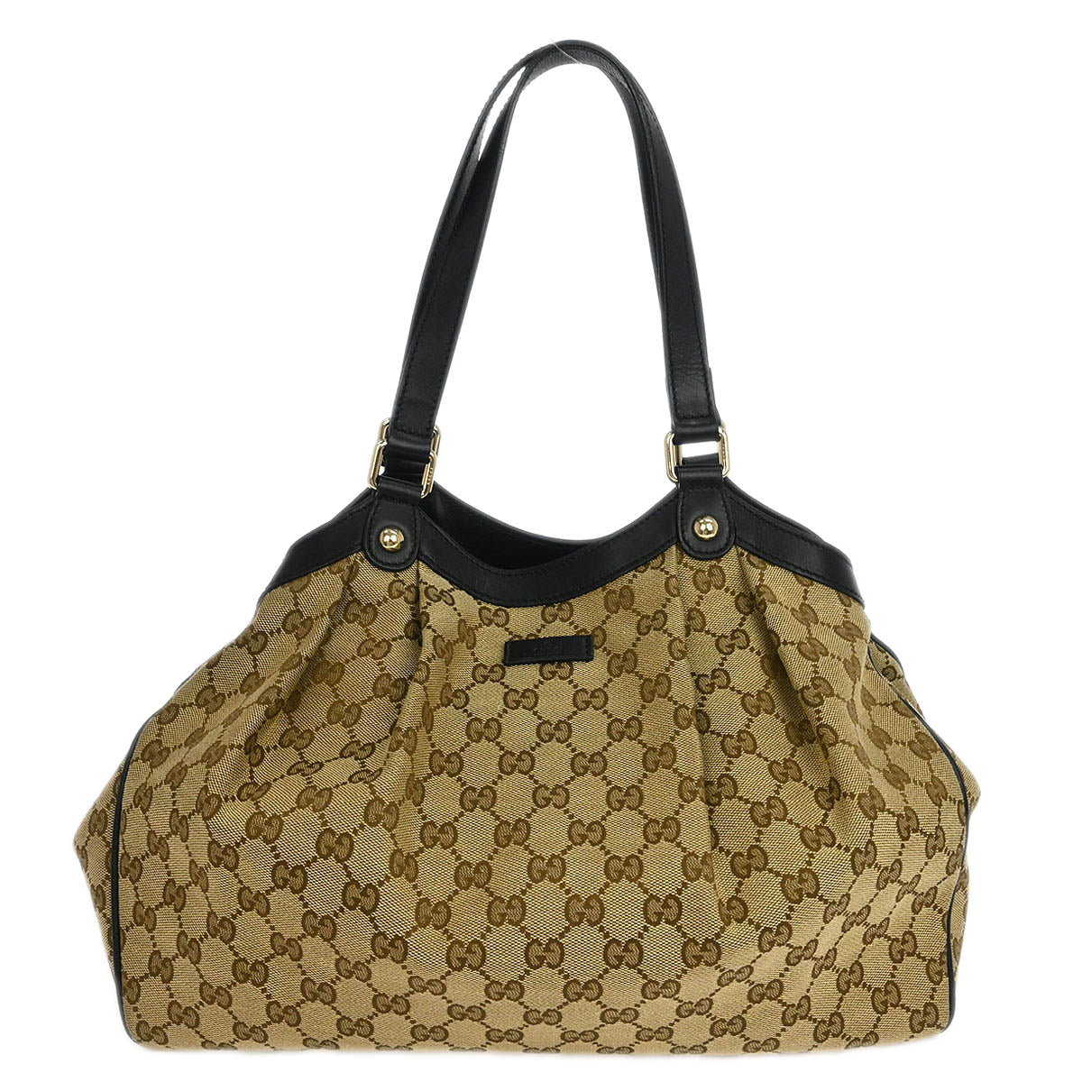 Gucci Beige Canvas GG Tote Handbag
