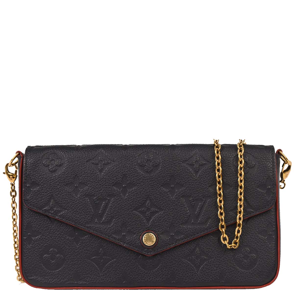 Louis Vuitton Navy Monogram Empreinte Pochette Felicie M64099