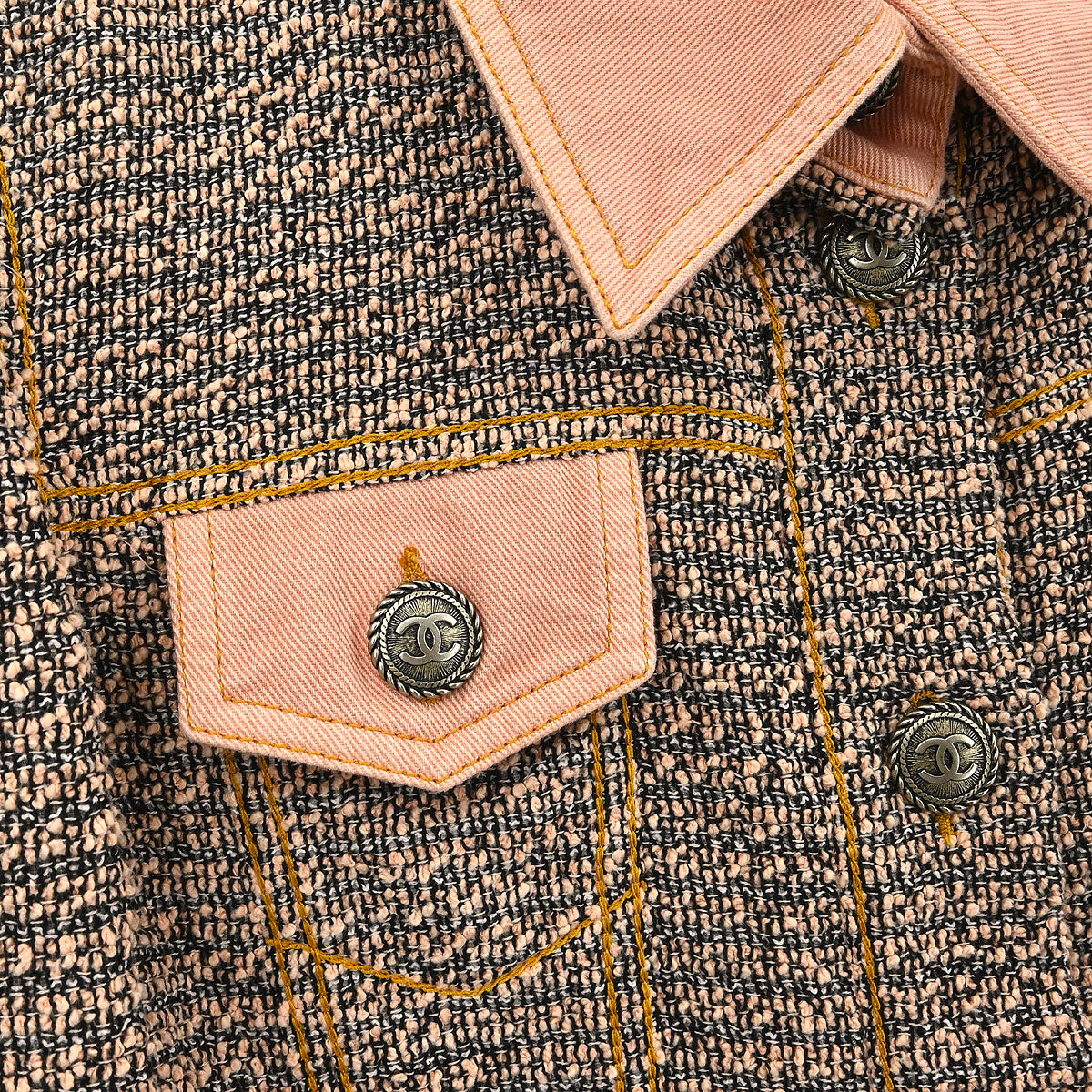 18P CHANEL ジャケット Chanel 2018 Single Breasted Jacket Pink #34