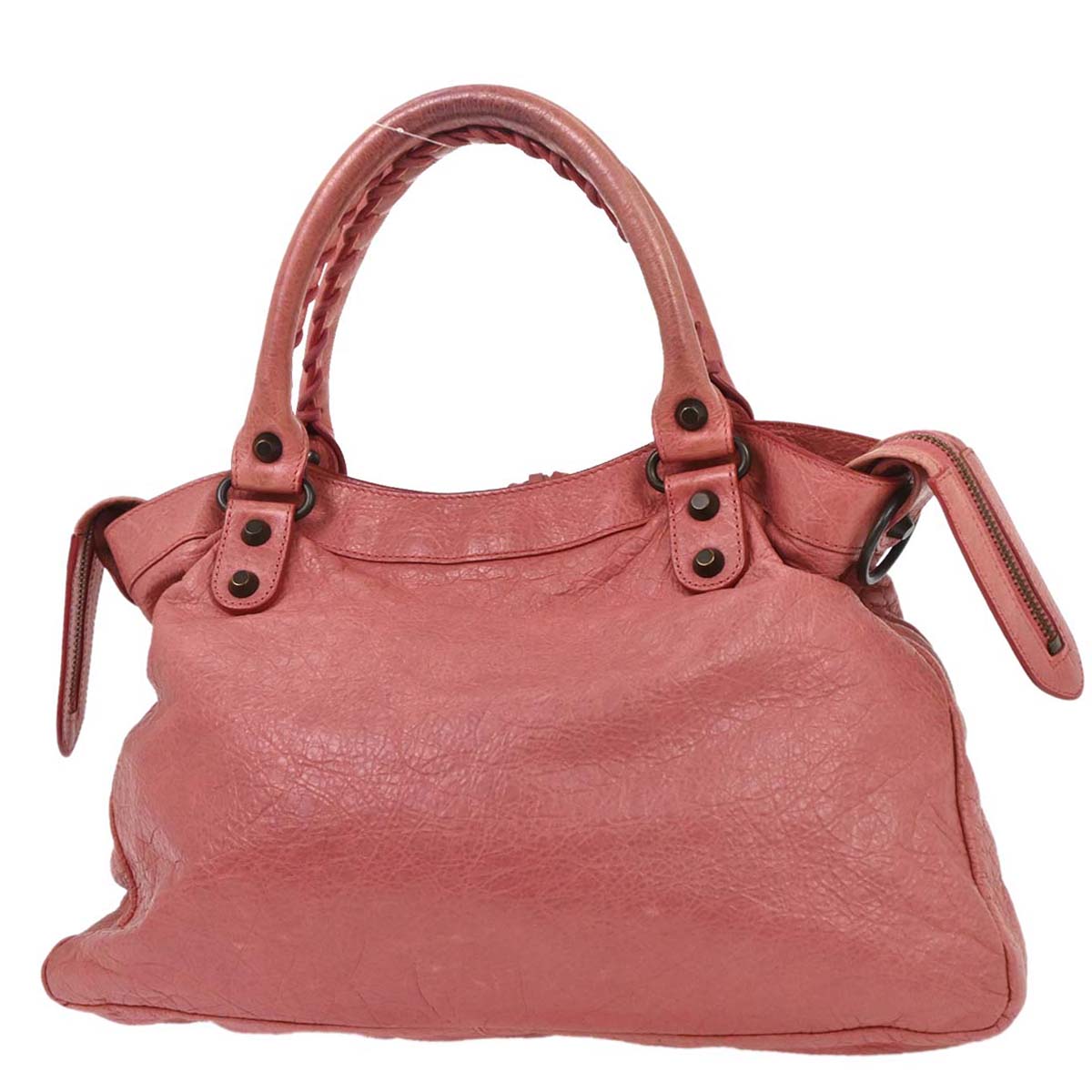 Balenciaga Pink Leather The Town 2way Shoulder Handbag