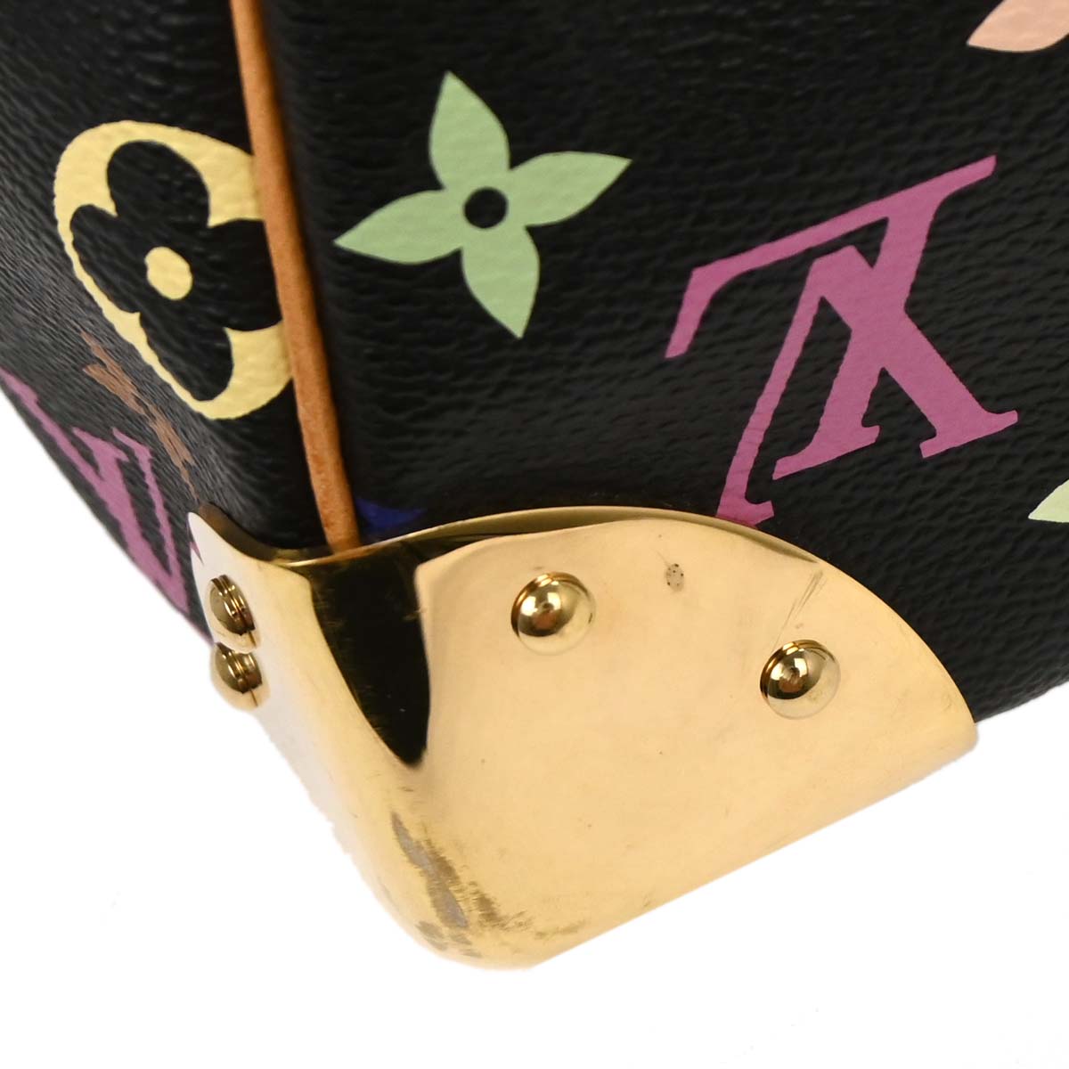 Louis Vuitton Black Monogram Multicolor Speedy 30 Handbag M92642